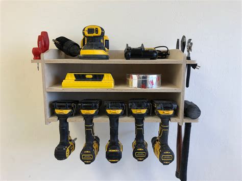 metal cordless drill storage box|wall mounted drill storage box.